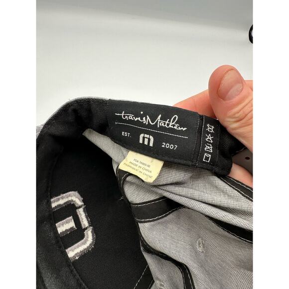Travis Mathew Logo Hat Grey Golf Baseball Snapback Hat OSFM - Picture 5 of 5